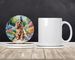Cocker Spaniel Spring Path Large Sandstone Coasters Pack Of 4 Absorbent Round Coasters Decor Gifts For Men Or Women, 4 In, Multicolor_maomaolike.com