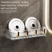 Wall-Mounted No-Drill Installation Transparent With Hooks Makeup Skincare Bathroom Storage Rack_maomaolike.com