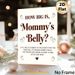 Baby Shower Game Painting Poster, Warm-toned Text & Footprint Design Poster, Interactive Belly-guessing Game Ideal For Baby Shower Gatherings_maomaolike.com