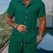 Men's Clothing Polo Casual Loose Short-sleeved Shorts Sports Suit_maomaolike.com