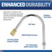 ESSENTIAL WASHER 120 Degree Bend Pressure Washer Gutter Cleaner Attachment With 1/4'' Quick Connect Brass Coupler And Plated Steel Plug_maomaolike.com