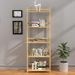 Bookshelf 5 Tiers, Bamboo Bookcase Book Shelf Storage Organizer Modern Display Shelving Unit Tall Book Shelf Corner Storage Rack For Home Office,Living Room,Kitchen,Bedroom,Bathroom, Office,Industrial_maomaolike.com