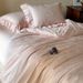 Wholesale French Princess Style Pure Jacquard With Ruffled Edges For Naked Sleep, 100-Count Long-Staple Cotton Four-Piece Set_maomaolike.com
