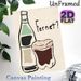 Fernet Themed Painting Poster, Minimalist Hand-drawn Wine Bottle & Iced Glass Poster, Stylish Beverage-themed Decor Ideal For Home Bar, Kitchen Or_maomaolike.com