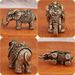 Bronze Pure Copper Water Elephant Auspicious Ruyi Office Home Decoration Three-Dimensional Hand-Made Metal Ornament_maomaolike.com