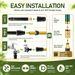 High Pressure Hose Nozzle Metal Fits US Garden Hoses With 3 Spray Modes | Heavy-Duty Metal Direct Spray Hose Gun_maomaolike.com