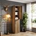 Wood Storage Cabinet, Free-Standing Cube Cabinet With 6 Shelves_maomaolike.com