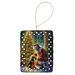 Airedale Terrier And Santa Claus Porcelain Ornament Christmas Tree Hanging Decorations For Home Christmas Holiday, Rectangle, Gift, Multicolor_maomaolike.com