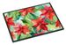 Poinsettias In Watercolor Doormat Front Door Mat Indoor Outdoor Rugs For Entryway, Non Slip Washable Low Pile, 24H X 36W_maomaolike.com
