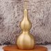 Custom Brass Style One Leaf Bottle Open Hollow Copper Gourd Base Ornament Metal Craft_maomaolike.com