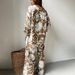 Women's Clothing new long sleeve shirt tube top high waist trousers suit Foreign Trade printing fashion _maomaolike.com