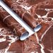 Thickened Marble Sticker Wallpaper Stone Waterproof Kitchen Countertop Desktop Purple Red Wall Self-Adhesive_maomaolike.com