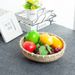 Handmade Farmhouse Round Tray Steamed Bun Storage Bamboo Household Fruit Washing Vegetables Draining Small Basket_maomaolike.com