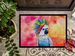 Hippie Animal Cockatoo Doormat Front Door Mat Indoor Outdoor Rugs For Entryway, Non Slip Washable Low Pile, 24H X 36W_maomaolike.com