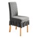 Home Garden Skirt Chair Cover Knitted Jacquard Dining Table Chair Cover Elastic Stool Cover Universal Thickened Integrated Chair Cover_maomaolike.com