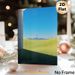 Urban & Pastoral Landscape Painting Poster, Serene Minimalist Scenic Poster, Calming City Skyline With Rolling Green Hills Design, Ideal For Living_maomaolike.com