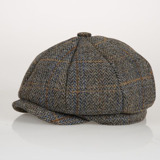 Hot Sale Men's and Women's Fashion Beret Leisure Octagonal British Retro Street Versatile Painter Hat Harris Tweed Newsboy Cap_maomaolike.com