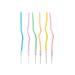 144 11cmPieces Twisty Birthday Candles Spiral Cake Candles With Holders Metallic Cake Cupcake Candles Long Thin Curly Coil Cake Candles For Birthday, Wedding Party And Cake Decoration (Colorful)_maomaolike.com