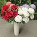Home Ornaments 9-Headed Noble Rose Artificial Bouquet Photography Props Wedding Fake Flower Decorative Flowers Wholesale_maomaolike.com