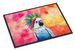 Hippie Animal Cockatoo Doormat Front Door Mat Indoor Outdoor Rugs For Entryway, Non Slip Washable Low Pile, 24H X 36W_maomaolike.com