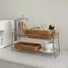 Simple Elegant Rack For Bathroom And Toilet, Cosmetic Desktop Organizer, Double-layer Storage Basket, Miscellaneous_maomaolike.com