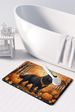 Black Chow Chow Fall Memory Foam Kitchen Mat Machine Washable Anti-Fatigue Mat Cushion Comfort Bath Mat Or Kitchen Rug_maomaolike.com