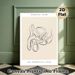 Male Urogenital System Painting Poster, Minimalist Monochrome Line Art Anatomical Poster, Clear Anatomical Illustration Suitable For Medical Clinics_maomaolike.com