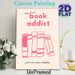 Book Lover Themed Painting Poster, Pastel Pink Hand-drawn Book Graphic Poster, Witty Book-themed Quote Decor Ideal For Reading Nooks, Bedrooms And_maomaolike.com
