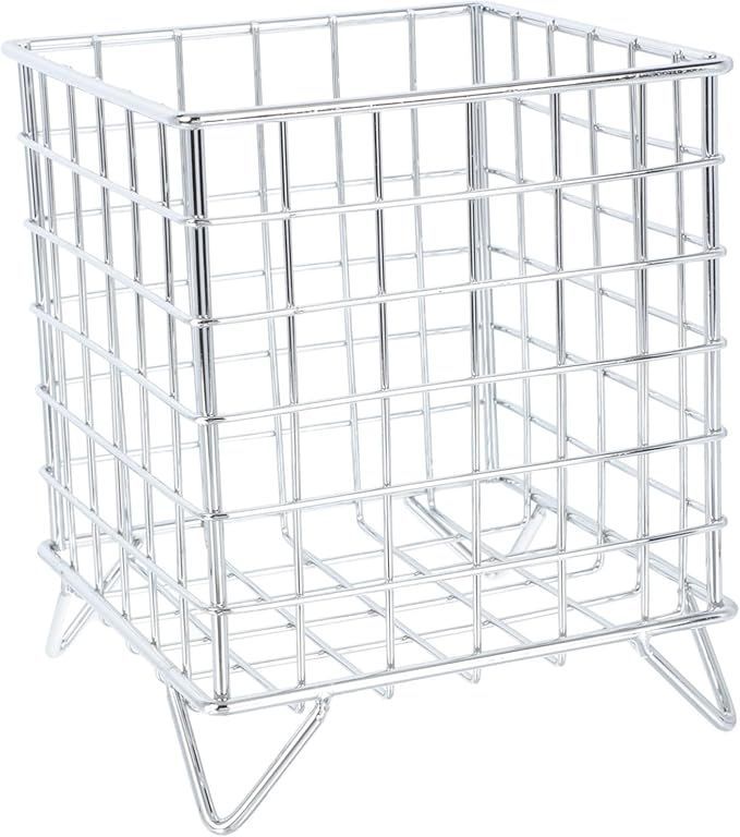 Home Use Storage Basket Iron Craft Elegant Decorative Basket Wide Application For Snacks Fruit Office Supplies_maomaolike.com