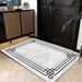 Living Room Rug Large Size Gorgeous Gold Frame Design Bedroom Rug Plush Thickened Machine Washable Thickened Underlay Interior Decorative Rug_maomaolike.com