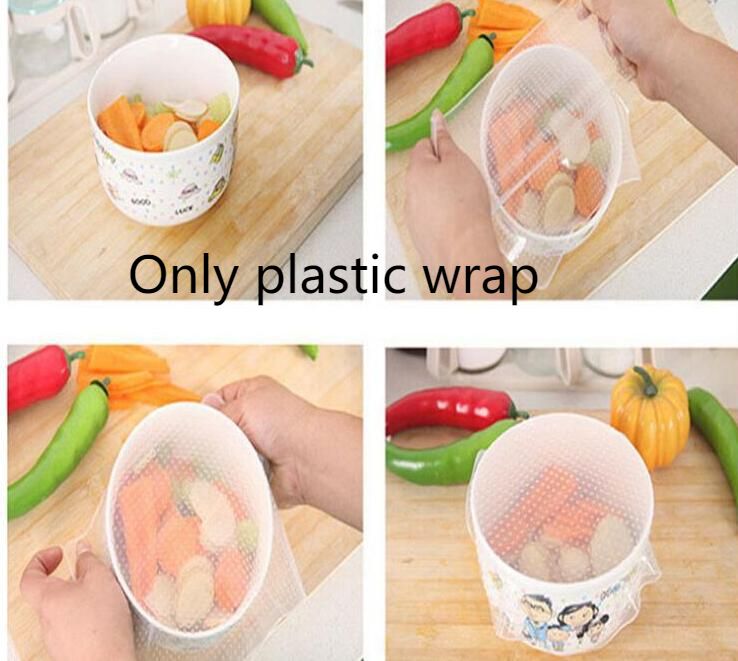 Food Silicone Food Plastic Wrap Fruit Storage Bag Sealed Multifunctional Bowl Cover Kitchen Tools_maomaolike.com