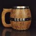 Wooden Barrel Beer Mug Large Capacity Wine Barrel Cup_maomaolike.com