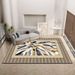 Living Room Rug,Large Rug,Oversized, Gold Leaves Design,Bedroom Rug,Soft And Thick, Machine Washable, Thickened Rug, Bedside Rug,Decorative Indoor Rug_maomaolike.com