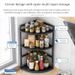 Kitchen Storage Countertop Triangle Corner Spice Organizer Multi-Functional Seasoning Rack_maomaolike.com