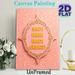 Cultural Typography & Paisley Pattern Painting Poster, Ornate Gold-framed Pink Decorative Poster, Elegant Traditional-inspired Decor Ideal For Living_maomaolike.com