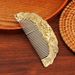 Pure Brass Dragon And Phoenix Exquisite Comb Holiday Gift Travel Portable Metal Craft Small Item For Stall Display_maomaolike.com
