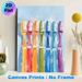 Colorful Toothbrushes Painting Poster, Vibrant Oil Painting Style Poster, Cheerful Multi-colored Toothbrushes With Foam Bubbles, Adds Lively_maomaolike.com