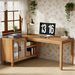 (old Sku:S05790049) L-Shaped Executive Desk, Computer Desk Home Office Desk With Storage Cabinet_maomaolike.com