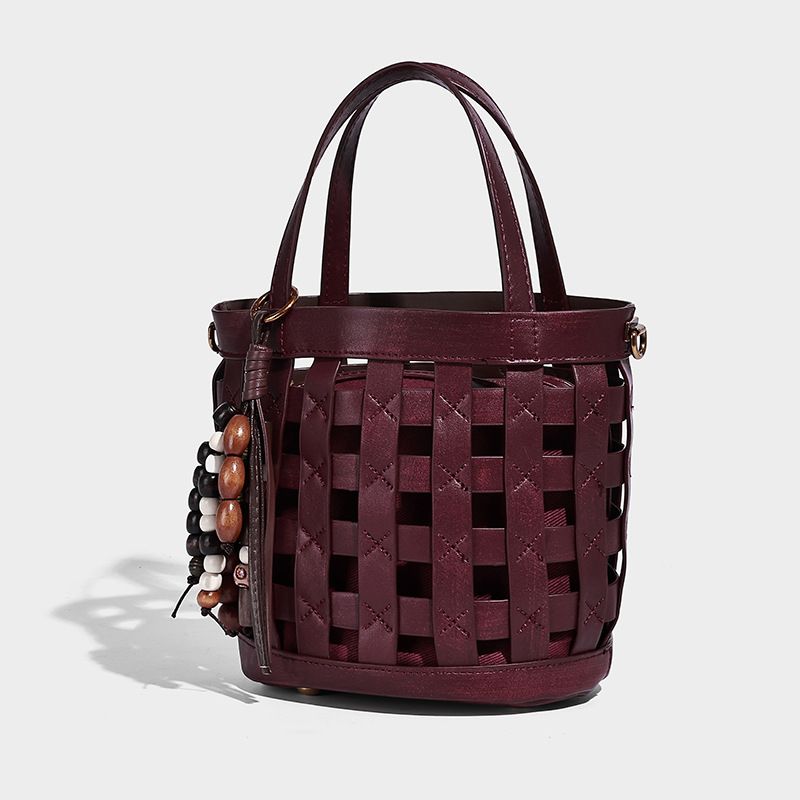 Hollow Woven Basket 2026 New Niche Design High-End Handbag Versatile Shoulder Crossbody Bag_maomaolike.com