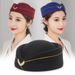 Hot Sale Delicate Ladies Air Hostesses Beret Hat Base Woolen Stewardess Cap_maomaolike.com