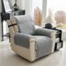 Fleece Sofa Cover Set - Quilted Armrest & Back Cushion Protector For Recliners And Nail Chairs_maomaolike.com