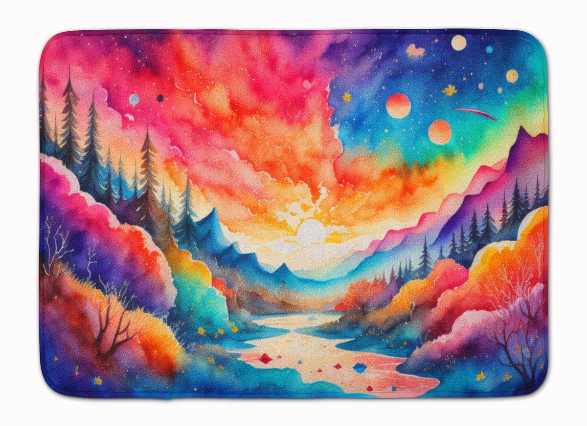 Amaranths In Color Memory Foam Kitchen Mat Machine Washable Anti-Fatigue Mat Cushion Comfort Bath Mat Or Kitchen Rug_maomaolike.com