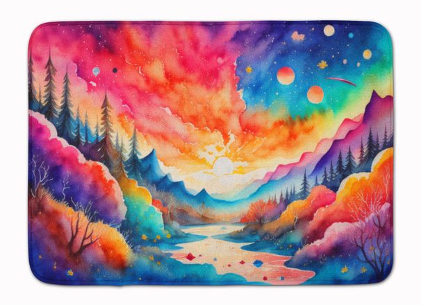 Amaranths In Color Memory Foam Kitchen Mat Machine Washable Anti-Fatigue Mat Cushion Comfort Bath Mat Or Kitchen Rug_maomaolike.com