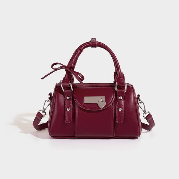 2026 Spring Summer New Niche Texture Ballet Bowling Heart Sweet Cool Bowknot Crossbody Bag_maomaolike.com