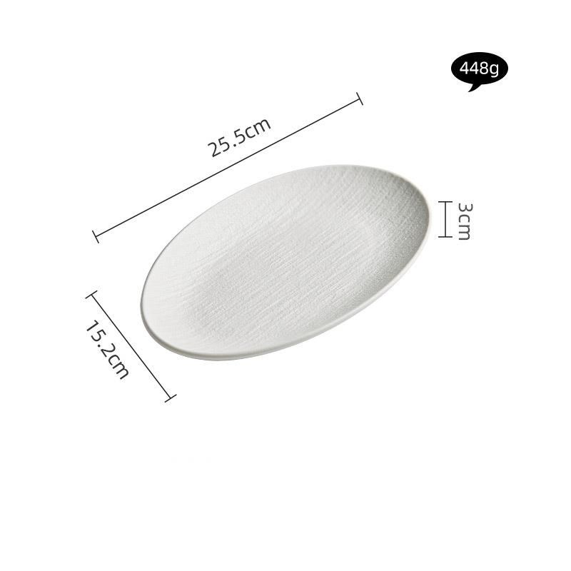 Deep Household Steamed Fish Large Bowl Light Luxury New Model Celebrity High-end Tableware Heat-resistant_maomaolike.com