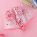 Transparent Cherry Blossom Pattern Folding Umbrella, 8 Ribs Casual Lightweight Portable Rain Gears For Men's & Women's Outdoor Activities_maomaolike.com