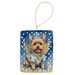 Norwich Terrier My Angel Porcelain Ornament Christmas Tree Hanging Decorations For Home Christmas Holiday, Rectangle, Gift, Multicolor_maomaolike.com
