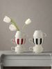 1pc Cup Overlapping Shape Ceramic Vase Modern European And American Style Design Small Fresh Vase Can Be Used To Decorate The Vase_maomaolike.com