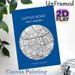 Loftus Road West London Map Painting Poster, Minimalist Line Art City Map Poster, With Precise Coordinate Marking, Ideal For Home And Office Wall_maomaolike.com