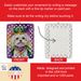 Maltese King Of Mardi Gras Porcelain Ornament Christmas Tree Hanging Decorations For Home Christmas Holiday, Rectangle, Gift, Multicolor_maomaolike.com